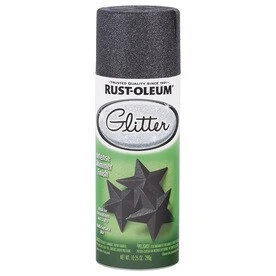 Specialty Glitter Spray Paint, Midnight Black, 10.25-oz.