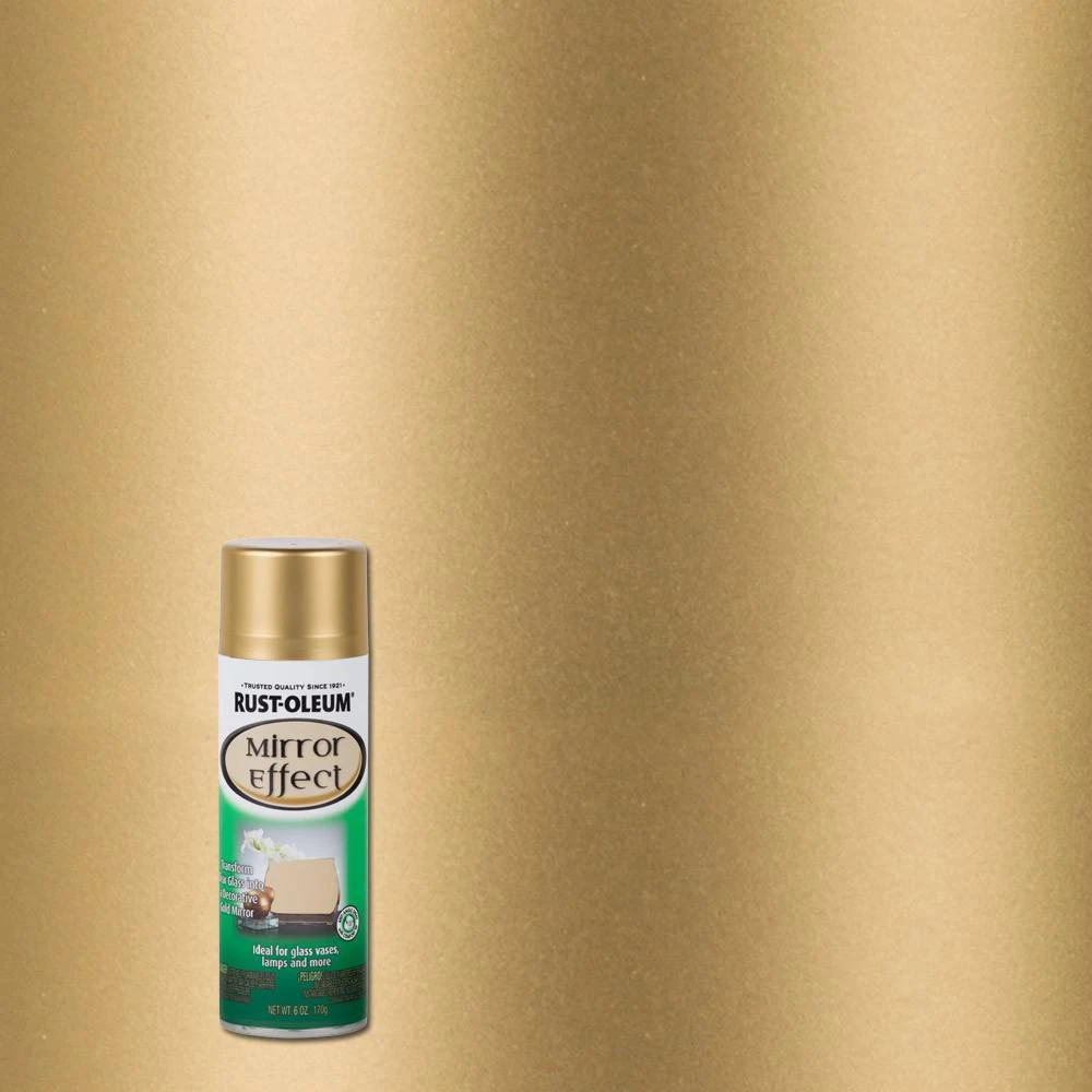 Mirror Effect Finish Spray, Gold, 6-oz.