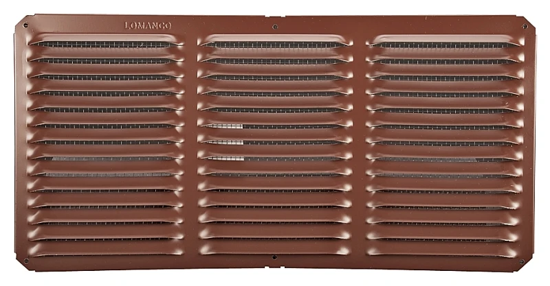 Under Eave Cornice Vent, Brown, Aluminum, 16 x 8 In.