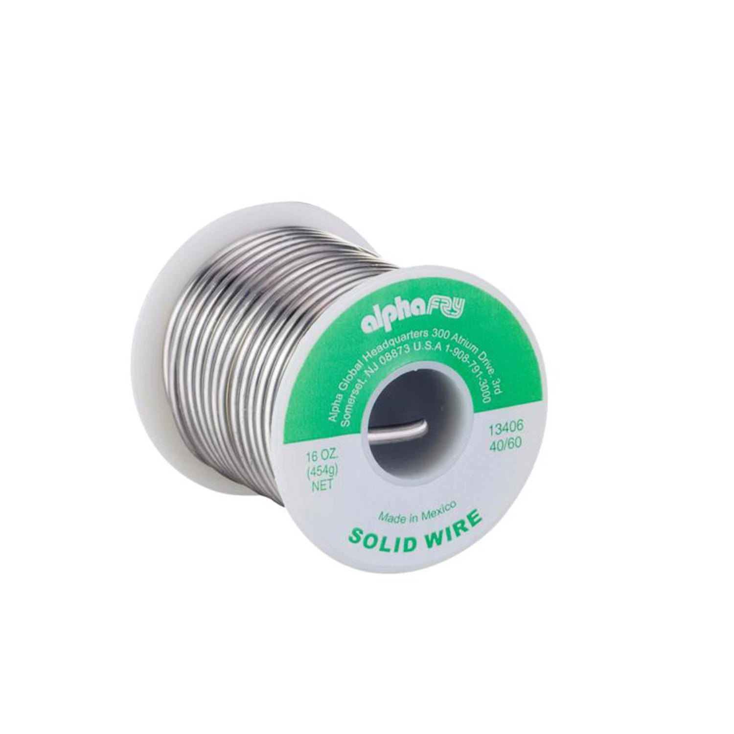 Leaded General-Purpose Solder, .125-In., 16-oz.