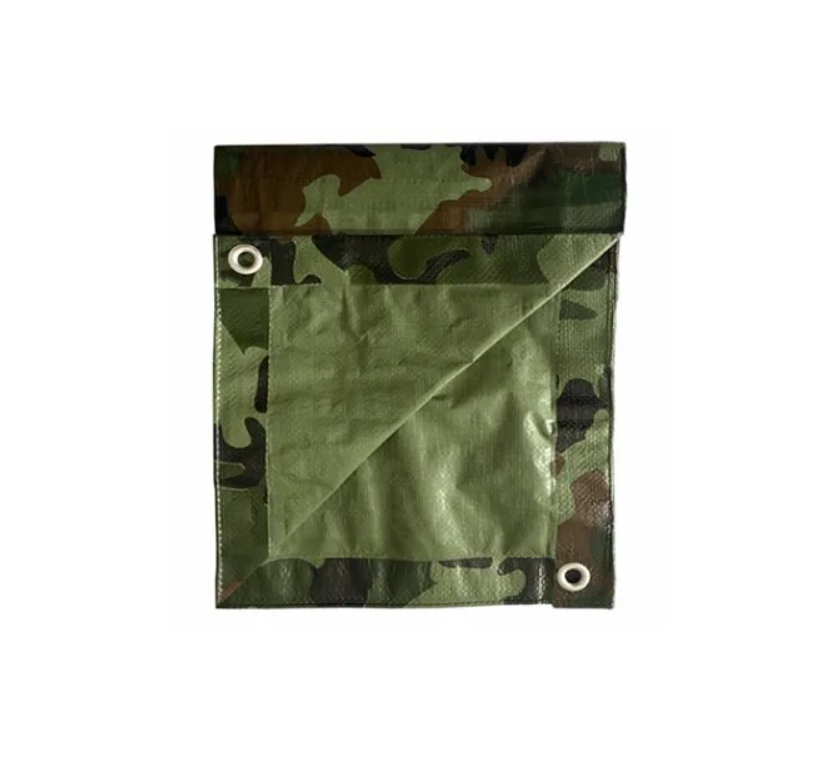 Storage Tarp Cover, Camouflage, 6 x 8-Ft.