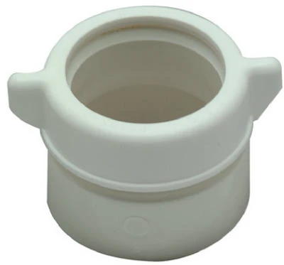 Drain Pipe Adapter, White Plastic, 1.5-In.