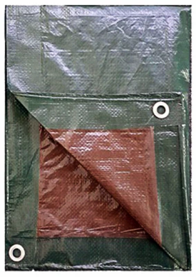 Storage Tarp Cover, Hunter Green/Brown Polyethylene, 30 x 50-Ft.