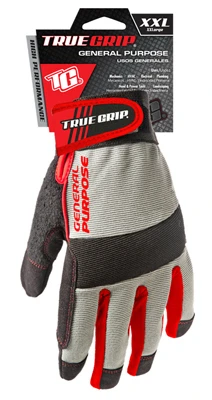 General Purpose Work Gloves, Touchscreen Compatible, Blue, XXL