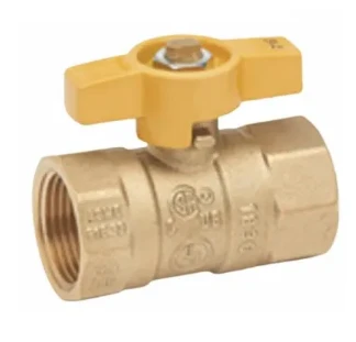 3/4-inch Brass Gas Ball Valve, Quarter Turn Operation, Csa Certified
