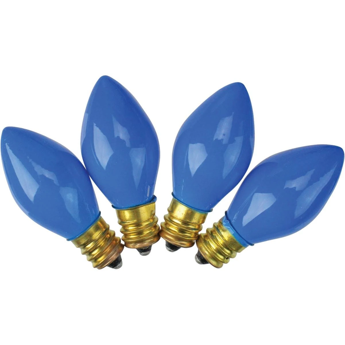Home Impressions C7 Blue Ceramic 125V Incandescent Replacement Bulbs – 4 Pack