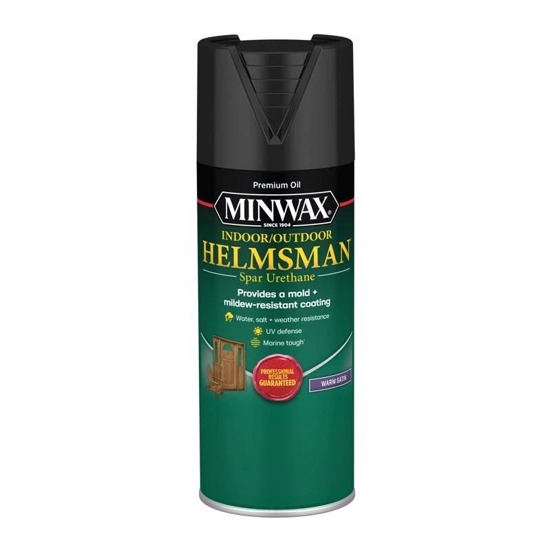 Minwax Helmsman Warm Satin Clear Spar Urethane – 11 oz Solvent‑Based Protective Finish