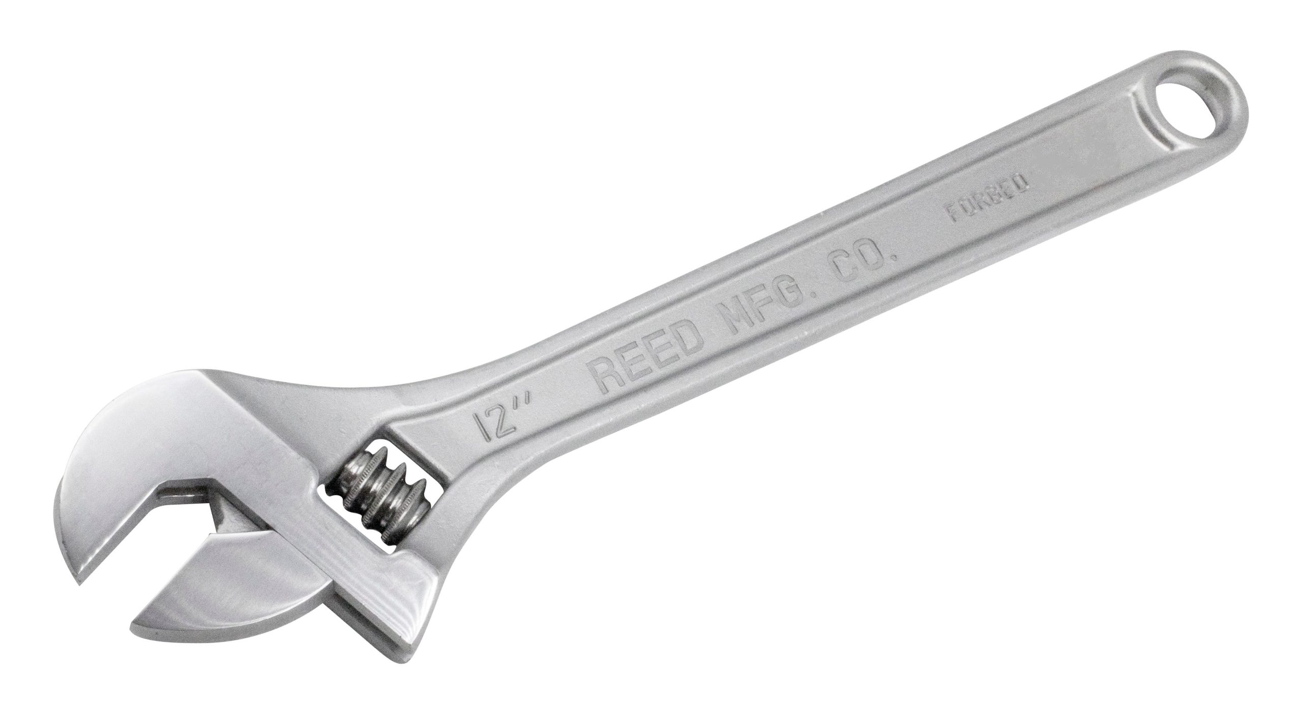 REED CW12 12-Inch Adjustable Wrench, Chrome