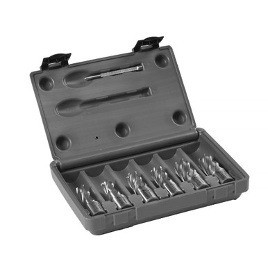 High Speed Steel Annular Cutter Set - 6 Piece, 1" Depth of Cut HCS.KIT/8
