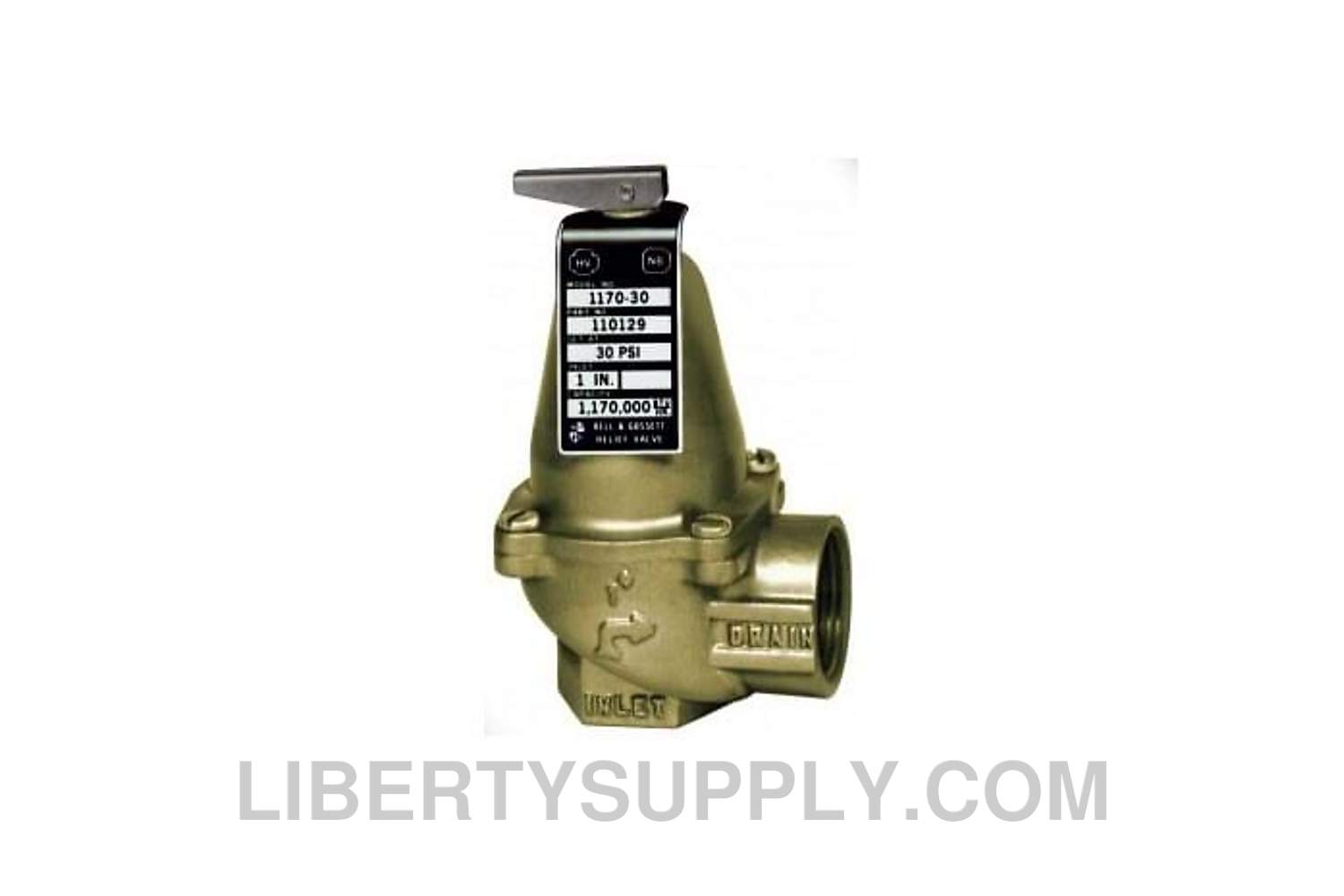 Bell & Gossett 1170-74 1" Safety Relief Valve 110774