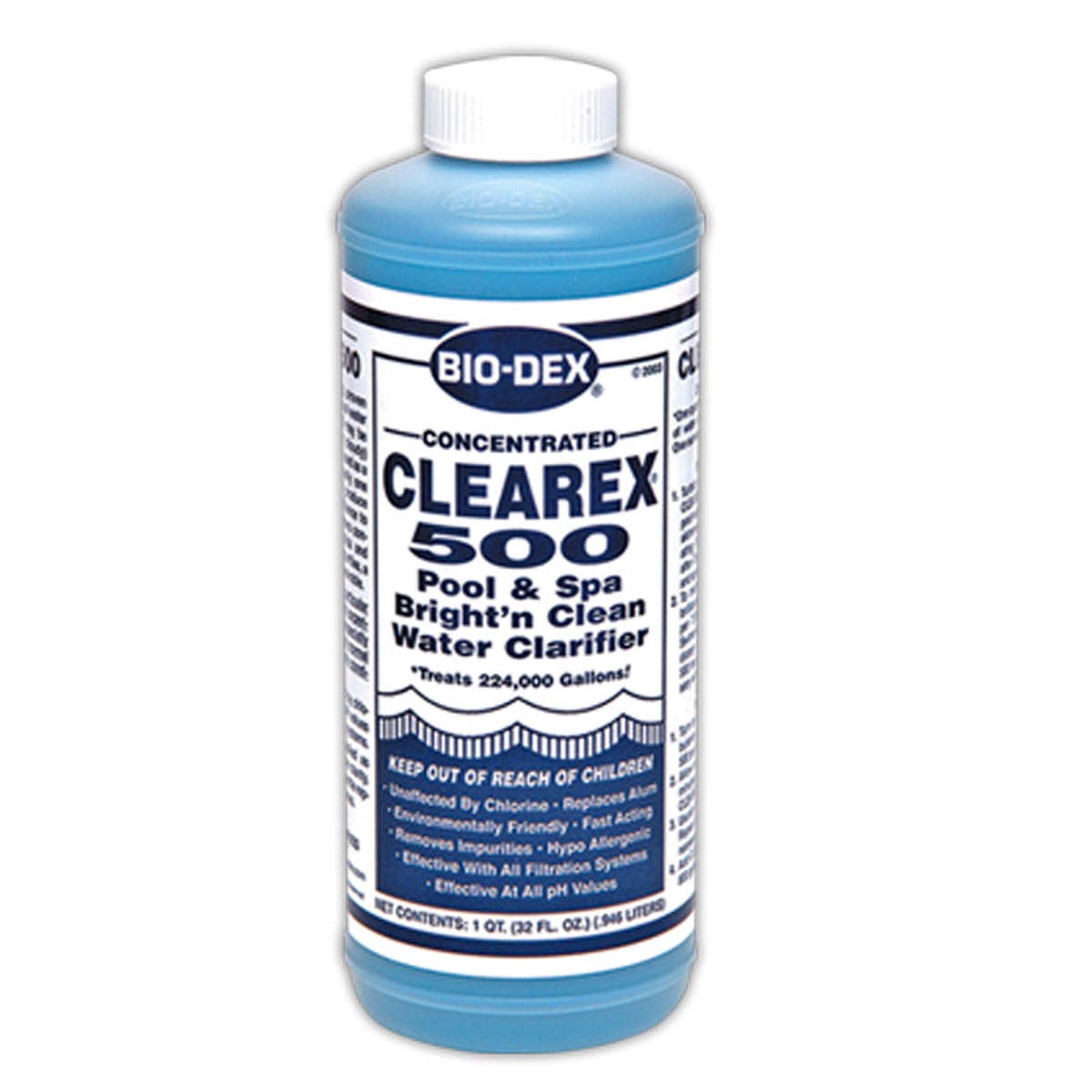 Bio-Dex Clearex 500 Clarifier, 32 oz Bottle | CX532