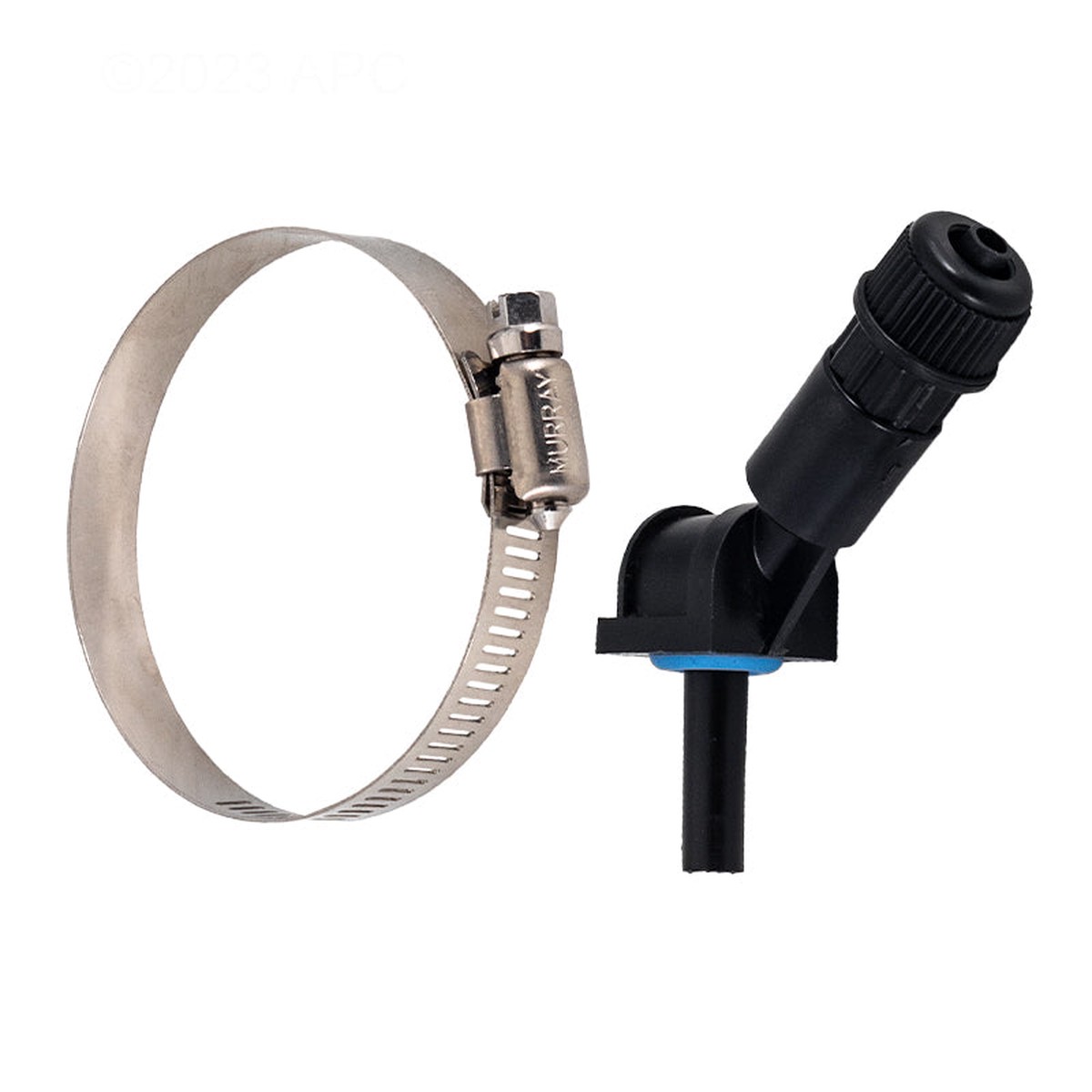 Blue- White Threadless Injection Fitting | 3/8 O.D. | TI40-6V