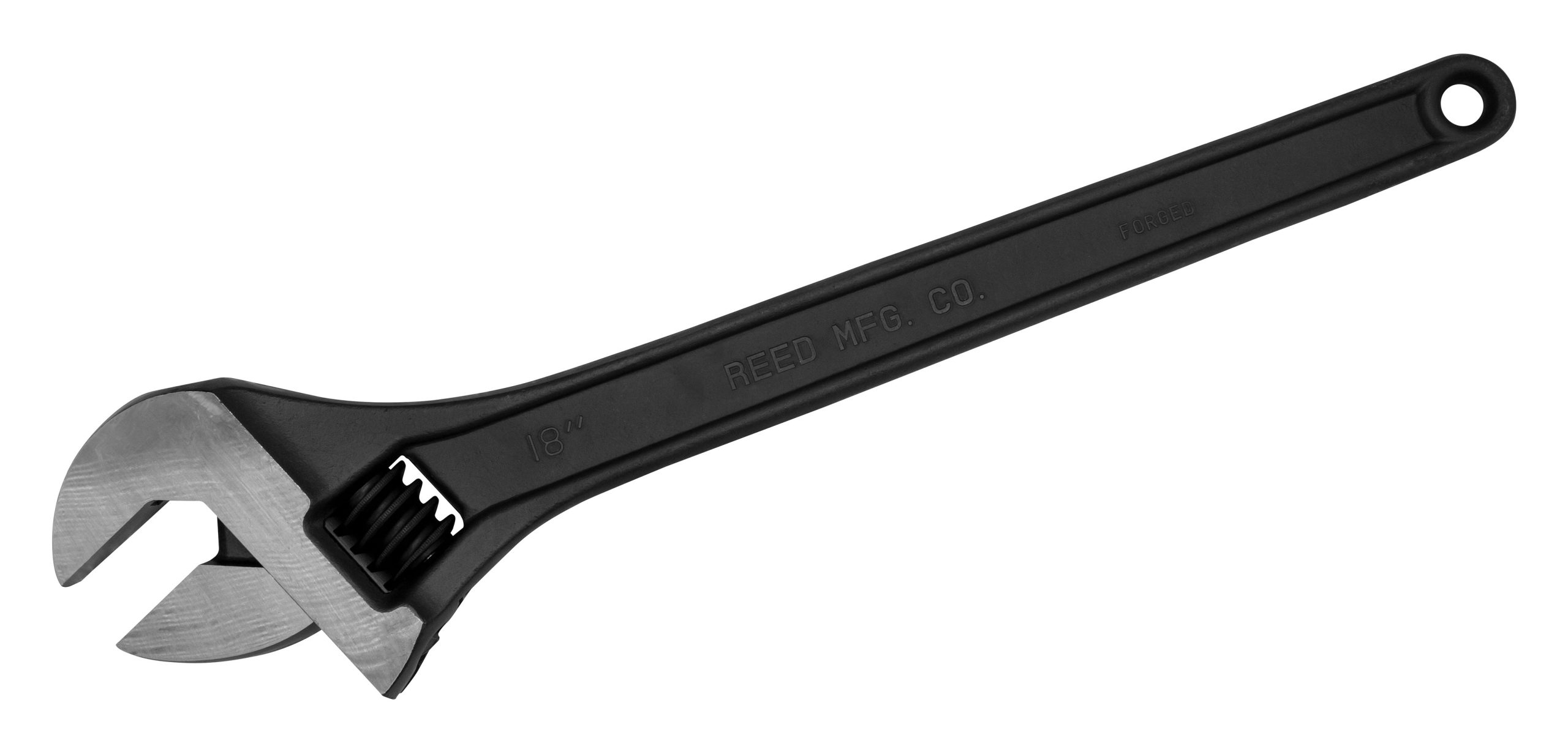 REED CWB18 Black Oxide Finish Adjustable Wrench, 18-Inch