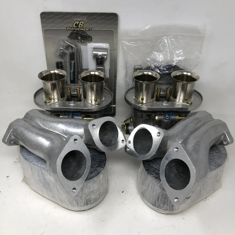 CB Performance Dual 44 IDF Weber Carb Kit + EMPI Billet Aluminum Filter Cover & Element