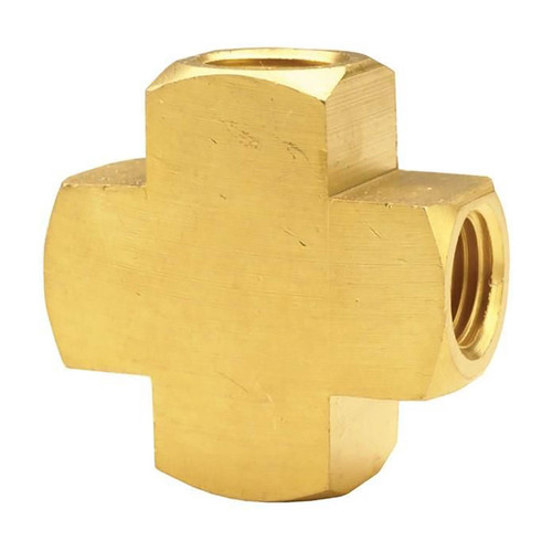 Dixon Extruded Brass Female NPT Brass Pipe Cross Fittings