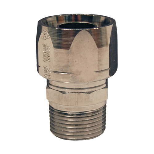 Dixon Dubl-Grip 1 in. NPT Re-Attachable Chrome Plated Brass Curb Pump Hose Coupling