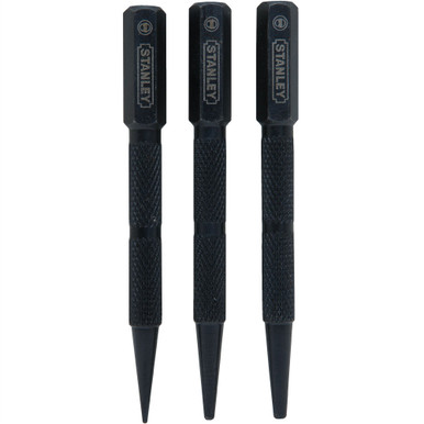 Stanley Products Nail Punch 3 Piece Set, 1/32", 2/32", 3/32" #58-230 (6 Sets)