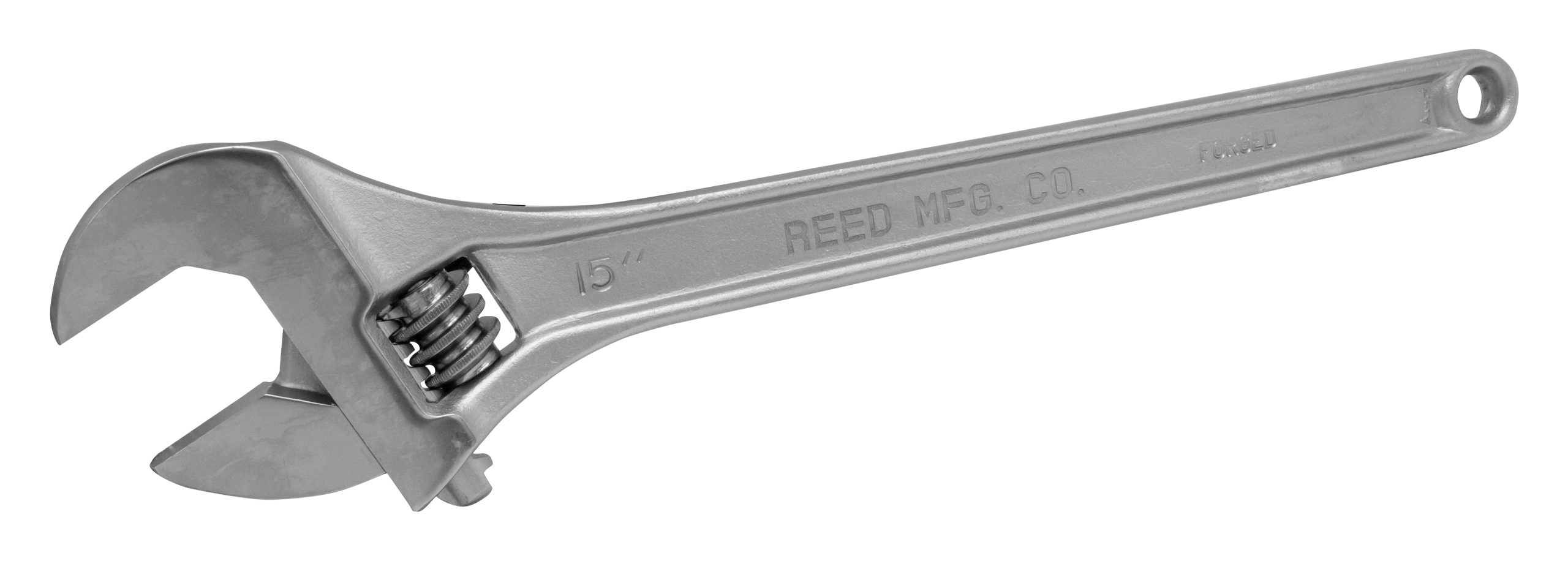 REED CW15 Chrome Finish Adjustable Wrench, 15-Inch