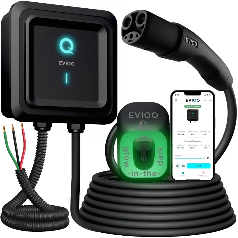 EVIQO Level 2 EV Charger NACS Hardwired 48A (Tesla)