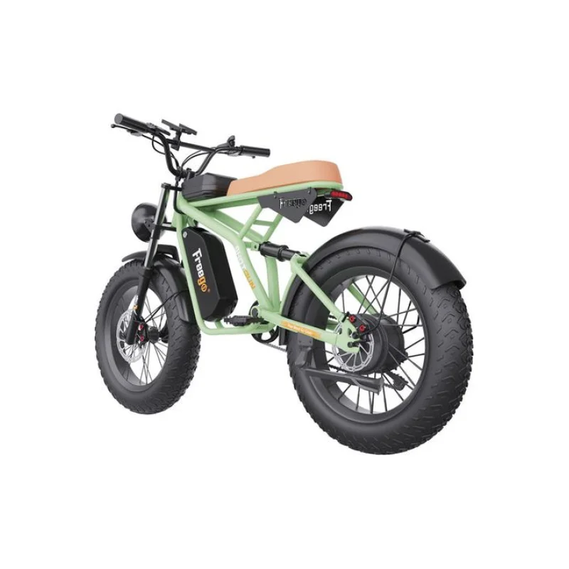Freego F1 Pro(Camouflage Green) Fat Tires Off Road Electric Bike 7 Speed Gears