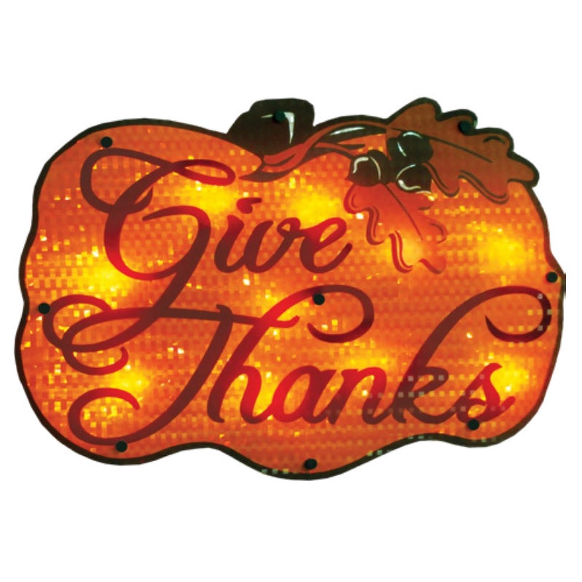 Give Thanks' Harvest Shimmer Lighted Ornamental