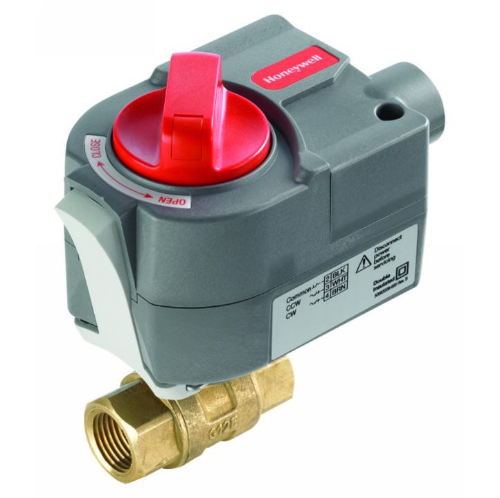 Honeywell Control Ball Valve, 2-Way, 1/2" (DN15), 1.3Cv VBN2AEPL1000