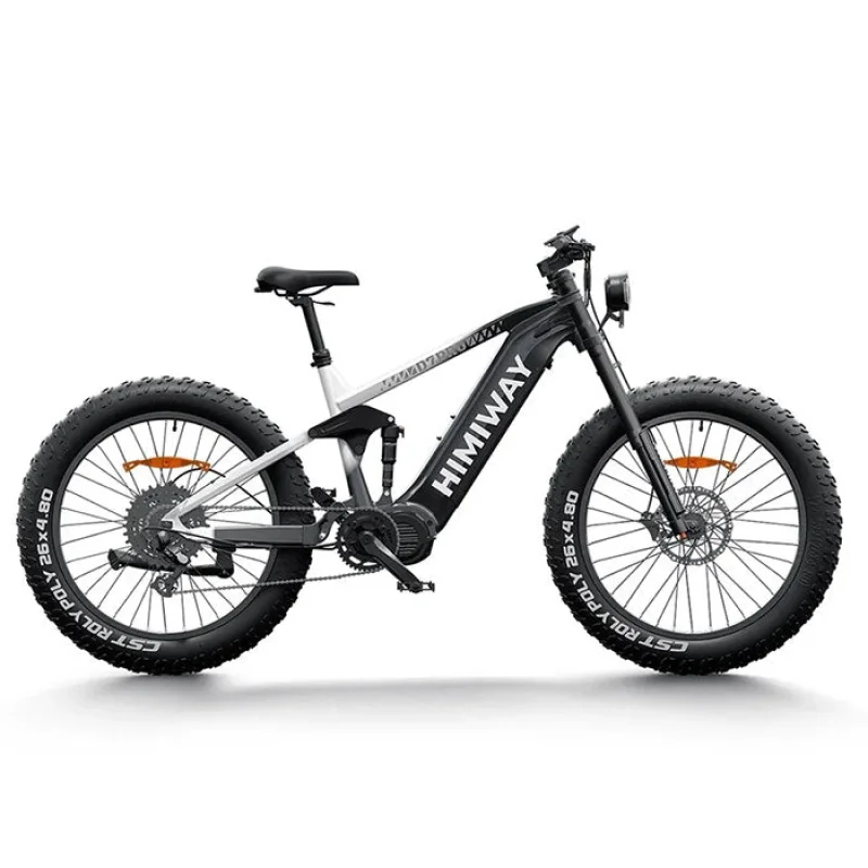 Himiway D7 Pro Full Suspension Electric Mountain Bike Black & White Gradient