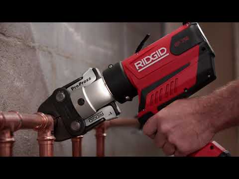 RIDGID 67053 RP 350 Battery Kit with ProPress Jaws – 1/2” to 2” Capacity ProPress Tool