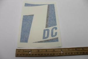 Genie Lift Part # 43628GT - DECAL, Z, DC BLU/GR 7" X 5.5", EA