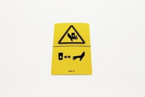 Genie Lift Part # 82472GT - DECAL,WARNING,CRUSHING HAZARD, EA