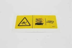Genie Lift Part # 82474GT - DECAL SYMBOL USE SAFETY ARM, EA