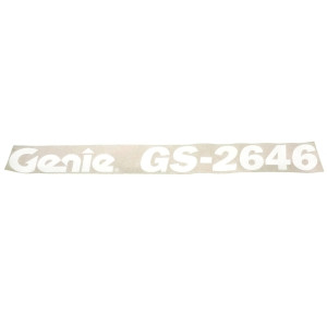 Genie Lift Part # 62057GT - DECAL,COSMETIC,GENIE GS-2646, EA