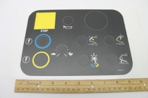 Genie Lift Part # 97777GT - DECAL,PLAT CNTRL PNL,TMZ34, EA