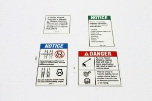 Genie Lift Part # 77523GT - DECAL KIT,SFTY/INSTR Z45IC***, EA