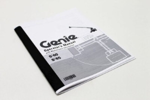 Genie Lift Part # 82407GT - MANUAL,OPERATORS,S60/S65,3RD**, EA