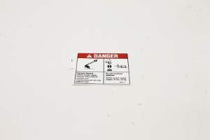 Genie Lift Part # 97579GT - DECAL,DANGER,TIP-OVER,WELDER**, EA