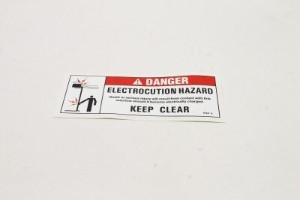 Genie Lift Part # 97547GT - DECAL,DANGER,ELEC.HAZ., EA