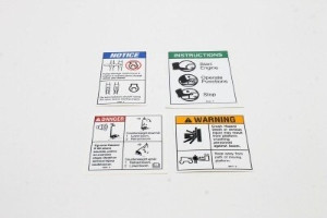 Genie Lift Part # 82001GT - DECAL KIT,SFTY/INST.45IC,DSL**, EA