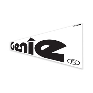 Genie Lift Part # 52691GT - DECAL,GENIE LOGO 14" BLUE, EA