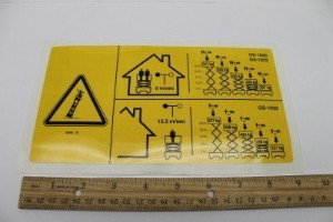 Genie Lift Part # 82665GT - DECAL, DANGER, MAXCAP CE GS 1932, EA