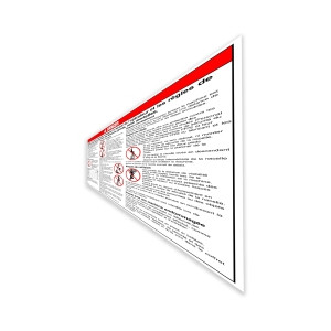 Genie Lift Part # 97888FRGT - DECAL,GENERAL SAFETY,RUNABOUT, EA
