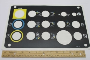Genie Lift Part # 82881GT - DECAL,PLAT CNTRL PANEL,TZ50, EA