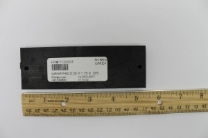 Genie Lift Part # 71205GT - WEAR PAD,5.25 X 1.75 X .375, EA