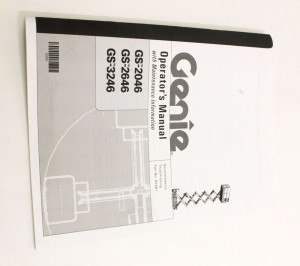 Genie Lift Part # 82681GT - MANUAL,OPERATORS,GS-46***, EA