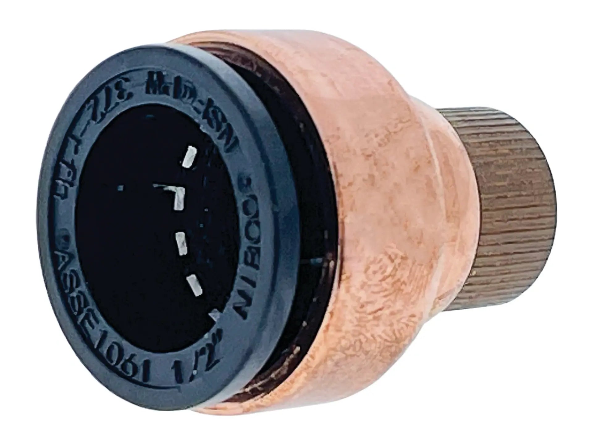 NIBCO 9172655P, 1/2 in. Wrot Racer Tube Cap with Drain - Push P617D