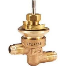 Johnson Controls VB-3766-1 1/2" Normally Open Brass Pneumatic Flare Valve 1.0Cv Flared Connections