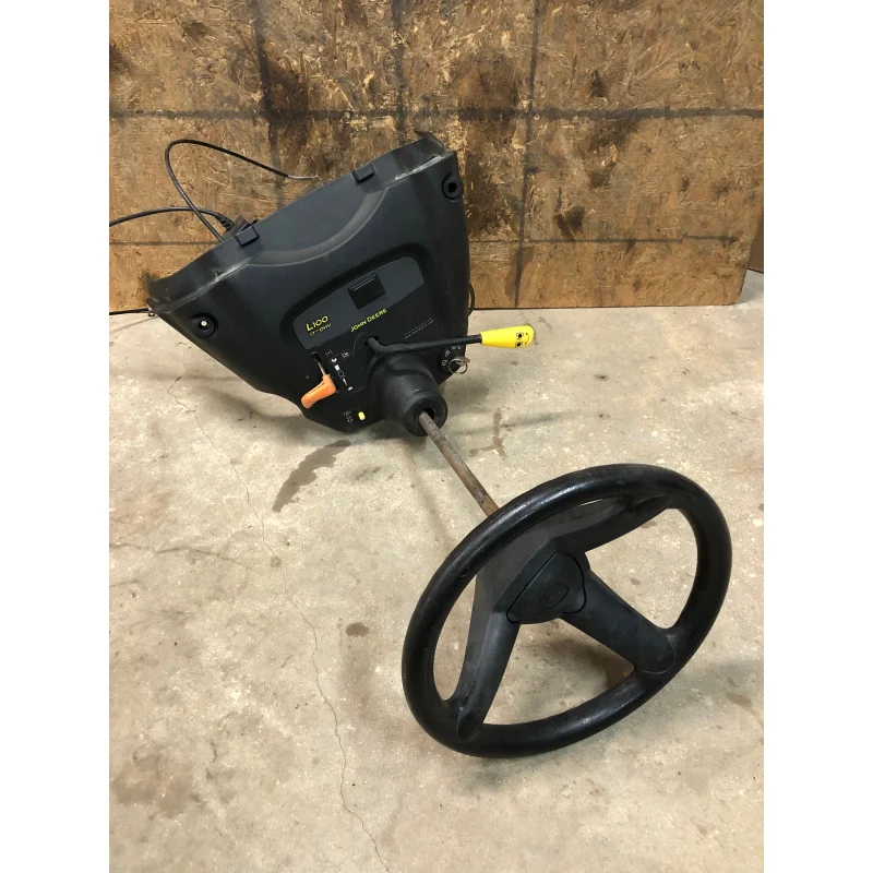 UC15054 John Deere Instrument, Shaft, and Steering Wheel Assembly from D110 100 Series Mower