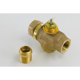 Schneider Electric (Barber Colman) VB-7221-0-4-8 2-Way Globe Valve Body Brass Trim Union Straight 1" NPT N/C SUC 14Cv