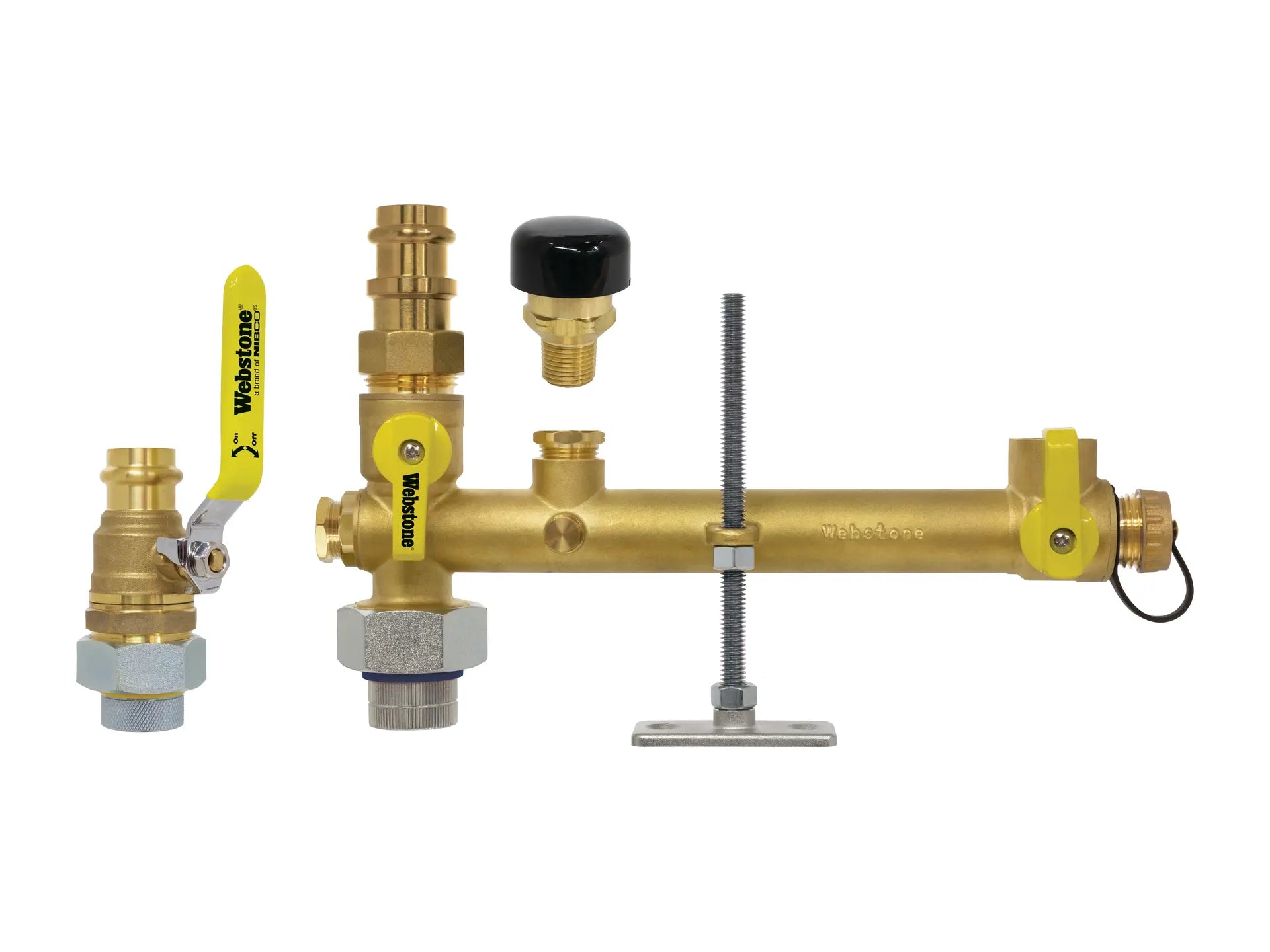 Webstone H-X165-KIT 3/4" Union Pro-Pal Combination Ball Valve H-81653W-DUBV-VR
